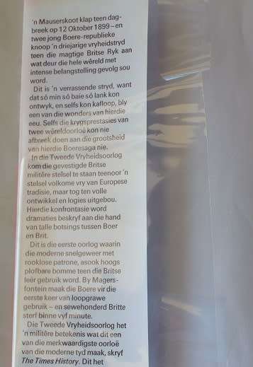 Ruitervuur deur Dr. C.J. Scheepers Strydom. Boereoorlog