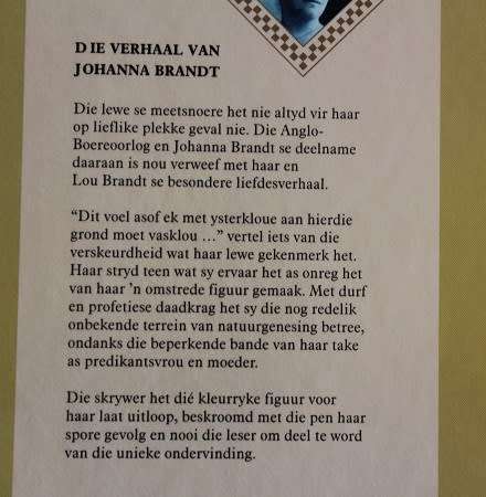 Die verhaal van Johanna Brandt deur Bep du Toit. Anglo-Boereoorlog
