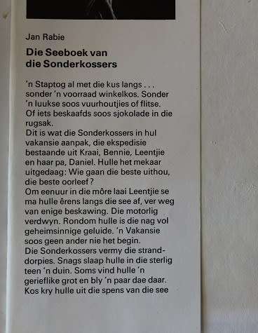 Die Seeboek van die Sonderkossers deur Jan Rabie