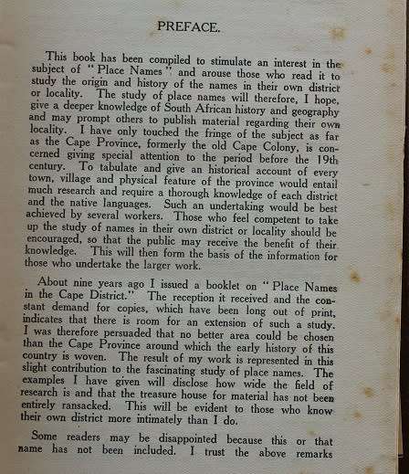 Place Names in the Cape Province by C. Graham  Botha