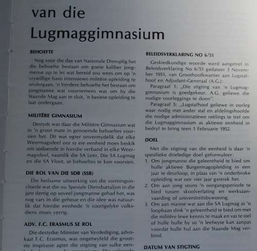 Lugmaggimnasium/ Air Force Gymnasium 1952-1977