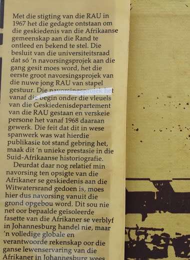 Afrikaners in die Goudstad-Redakteur Prof.Dr. E.L.P.Stals. Deel 1--1886-1924
