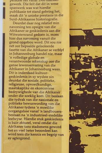 Afrikaners in die Goudstad-Redakteur Prof.Dr. E.L.P.Stals. Deel 1--1886-1924