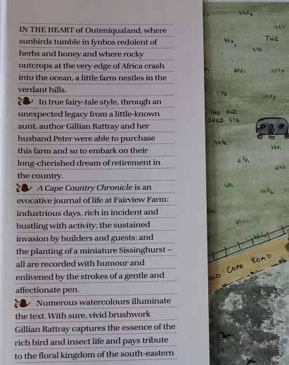 A Cape Country Chronicle by Gillian Rattray-Signed!!