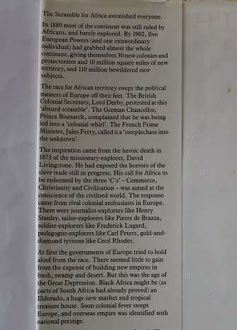 The Scramble for Africa by Thomas Pakenham