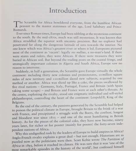 The Scramble for Africa by Thomas Pakenham