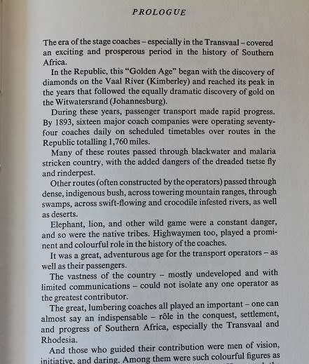 Veld Express by Harry Zeederberg. Stage Coach in Southern Africa.