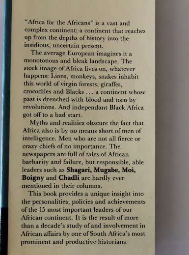 Africa`s men of Destiny by A.P.J. van Rensburg