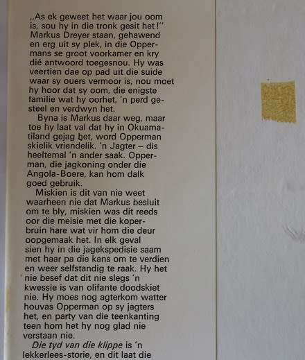 Die Tyd van die klippe deur Doc Immelman