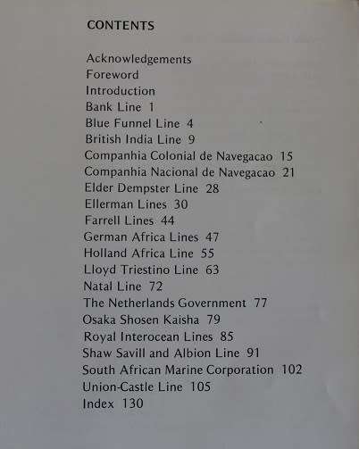 In South African Waters- Passenger liners since 1930 by D Hughes & P. Humphries