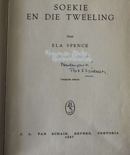 Soekie en die Tweeling deur Ela Spence