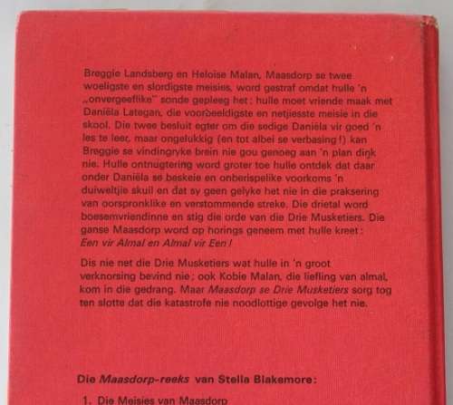 Maasdorp se drie Musketiers deur Stella Blakemore. Maasdorp-reeks 6