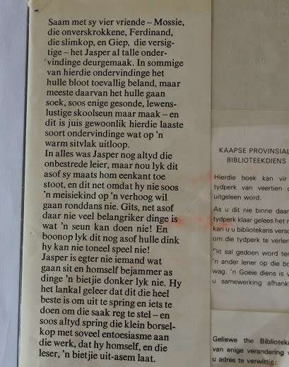 Jasper speel toneel deur C.F. Beyers-Boshoff. Jasper-reeks nr.7