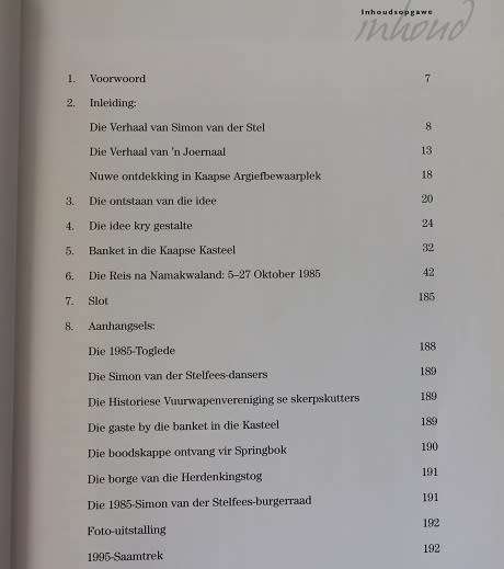 Op die spore van Simon van der Stel deur W. Visagie- F. Verster