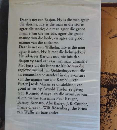 Basjan en Wilhelm en die manne van die kamp deur Jan Geldenhuys. Geteken !