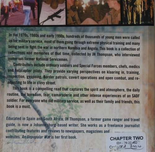 An Unpopular War by J.H. Thompson.