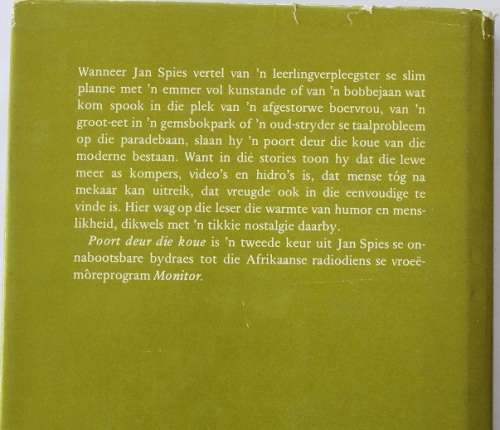 Poort deur die koue deur Jan Spies