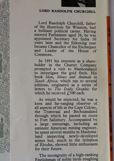 Men, Mines & Animals in South Africa by Lord Randolph S. Churchill