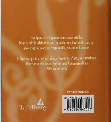Spieserye deur Jan Spies. Versameling vertellings