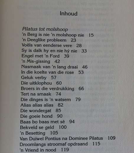Spieserye deur Jan Spies. Versameling vertellings