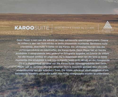 Karoo Suite deur Deon Meyer en Coenie de Villiers. Geteken!!