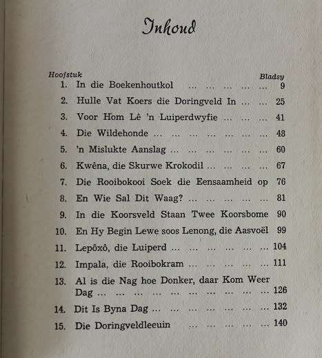 In die Doringveld deur T.G. Nel. Gebeurtenisse uit die lewe van Ratau die leeu van die Doringveld