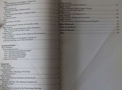 Olive Schreiner edited by Cherry Clayton.