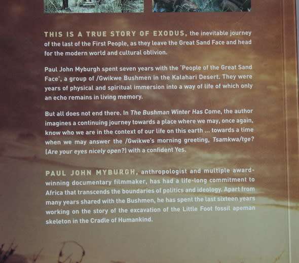 The Bushman winter has come by Paul John Myburgh.