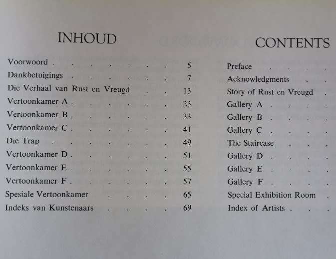 Rust en Vreugd deur William Fehr 1965. `n Verhaal in prente