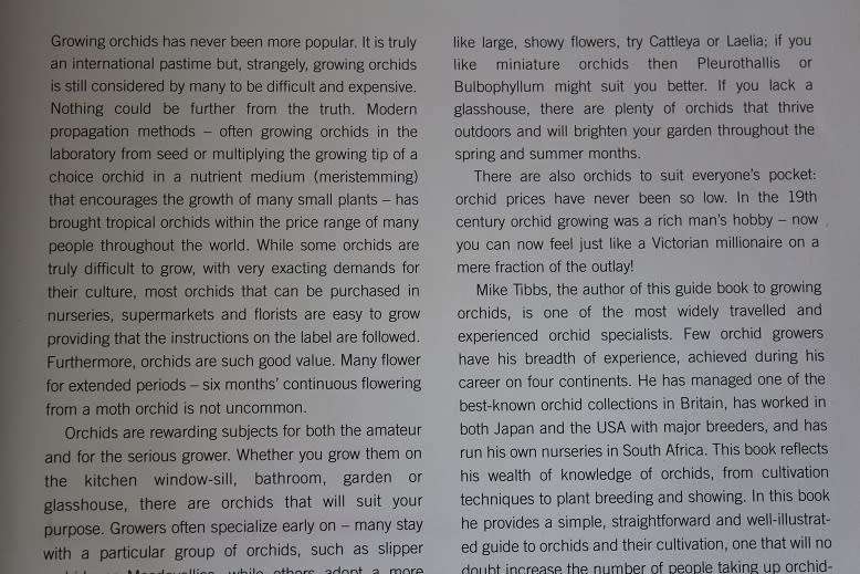 Orchids by Michael Tibbs. A practical guide to care and cultivation