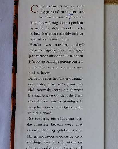 Bekende onrus deur Chris Barnard-1ste uitgawe