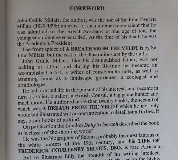 A Breath from the Veldt by J.G. Millais.