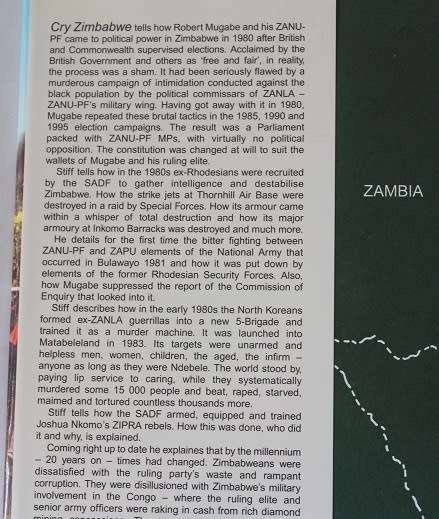 Cry Zimbabwe by Peter Stiff. Independence-Twenty years on.