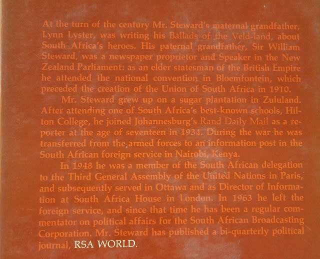 The World, the West and Pretoria by Alexander Steward