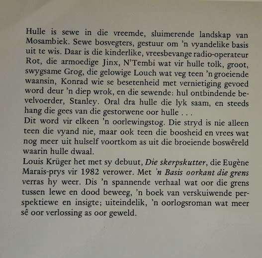 `n Basis oorkant die grens deur Louis Krüger.
