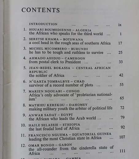 Contemporary leaders of Africa by A.P.J. van Rensburg