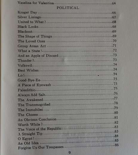 Songs from the Settler city by Harold Goodwin. Poems of the Settler city Grahamstown.