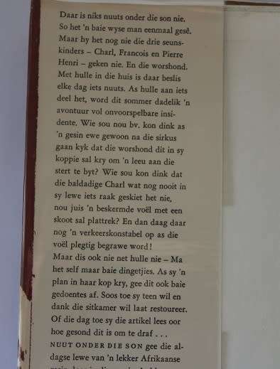 Nuut onder die son deur P.H. Nortje