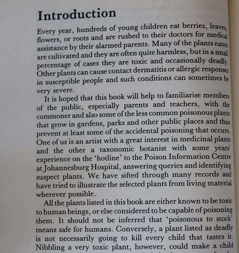 Poisonous Plants in South African Gardens and Parks by Joan Munday