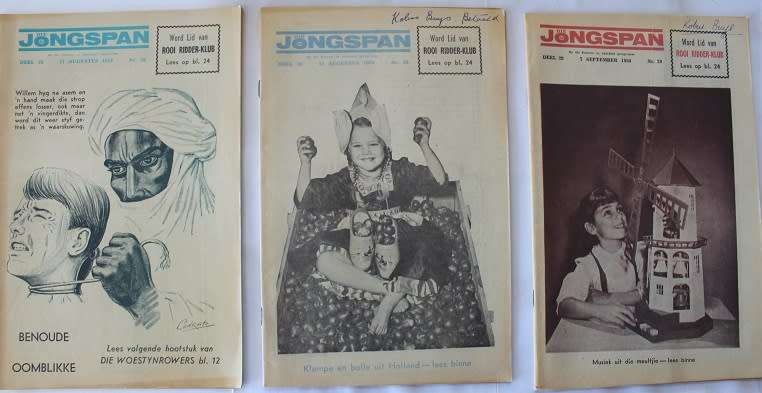 3 x Jongspan Tydskrifte  17 Aug, 31 Aug en 7 Sept. 1964