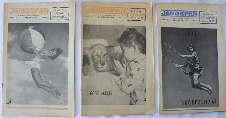 3 x  Jongspan Tydskrifte van 25 Jan, 1 Feb. en 15 Februarie 1965