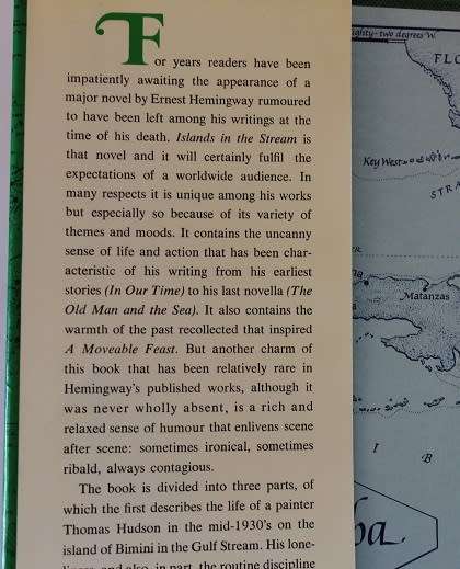 Islands in the stream by Ernest Hemingway.
