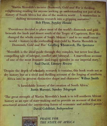Diamonds, gold and war by Martin Meredith. The making of South Africa