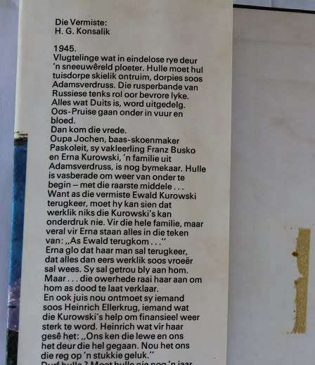 Die Vermiste deur Heinz G. Konsalik
