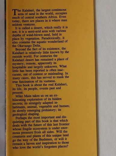 Kalahari by Michael Main. Life`s variety in dune and delta.
