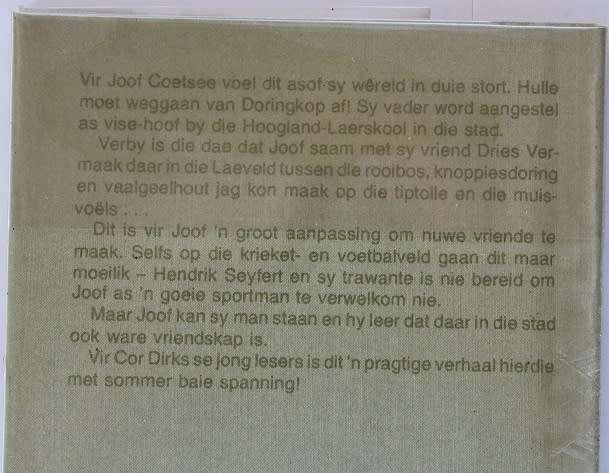 Joof van Doringkop deur Cor Dirks. Jeugverhaal