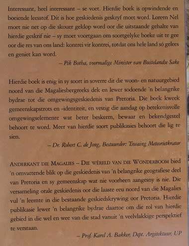 Anderkant die Magalies. Die wêreld van die Wonderboom deur Loreen Nel