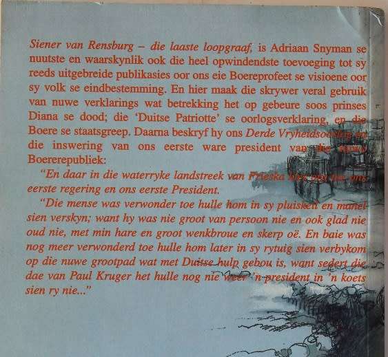 Die laaste loopgraaf deur Adriaan Snyman. Siener van Rensburg