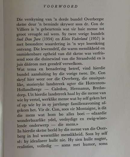 Overbergse Eergister deur G.G.S. de Villiers