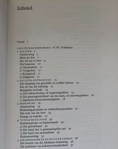 Mens en Land deur P.W. Grobbelaar. Die Afrikaner en sy kultuur deel I
